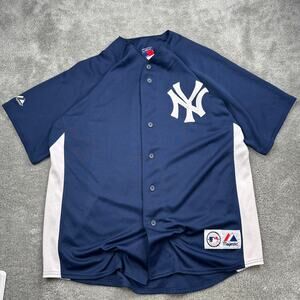 Vintage New York Yankees 1990s Jersey Size XL Majestic Old Logo Y2K MLB Baseball